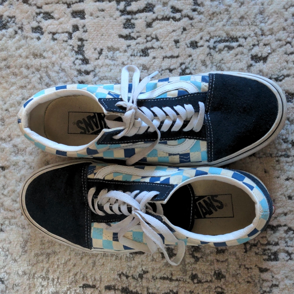Checkered vans shoes